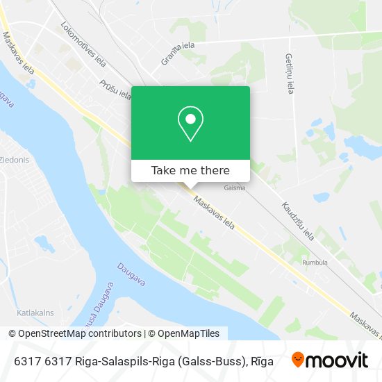 6317 6317 Riga-Salaspils-Riga (Galss-Buss) map