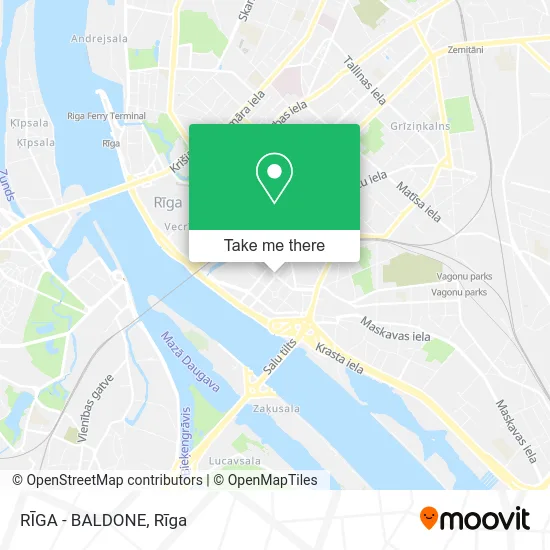 Карта RĪGA - BALDONE