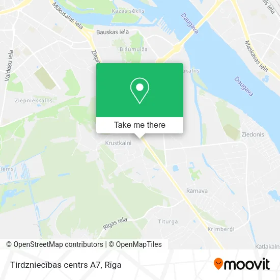 Карта Tirdzniecības centrs A7