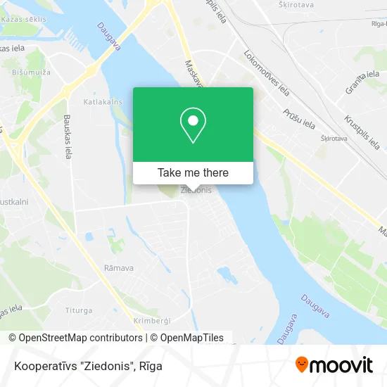 Карта Kooperatīvs "Ziedonis"