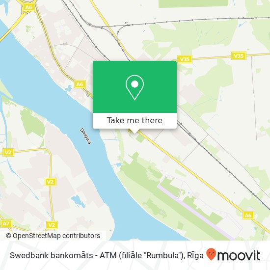 Swedbank bankomāts - ATM (filiāle "Rumbula") map