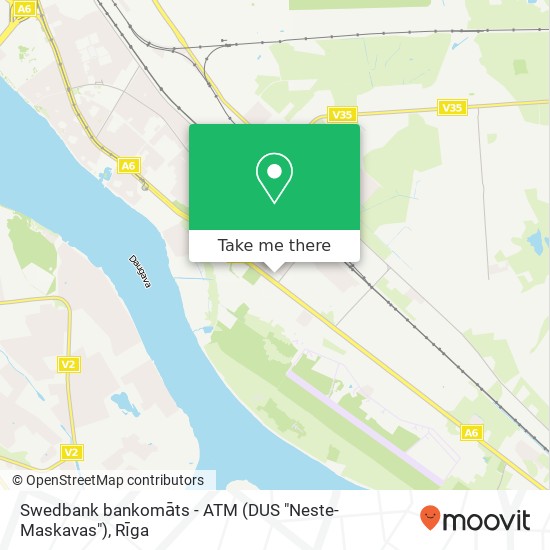 Swedbank bankomāts - ATM (DUS "Neste-Maskavas") map