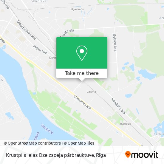 Krustpils ielas Dzelzsceļa pārbrauktuve map
