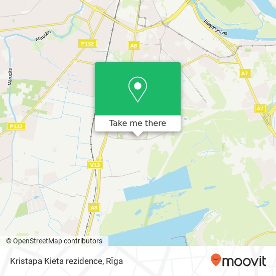 Kristapa Kieta rezidence map