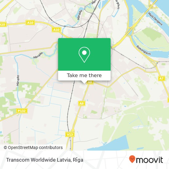 Карта Transcom Worldwide Latvia