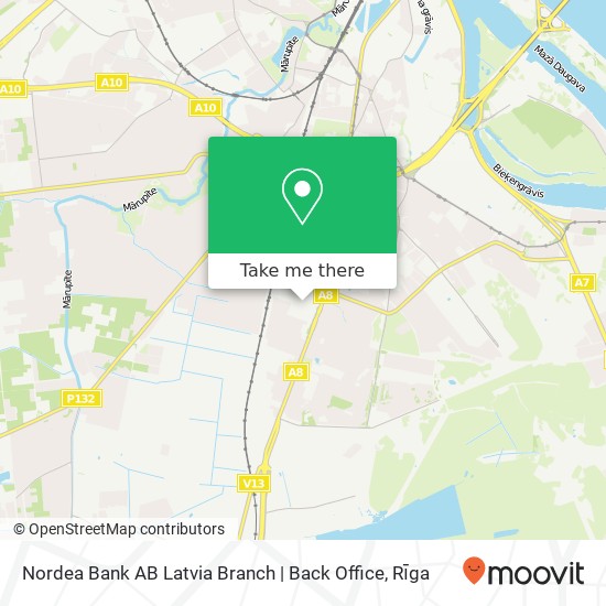 Nordea Bank AB Latvia Branch | Back Office map