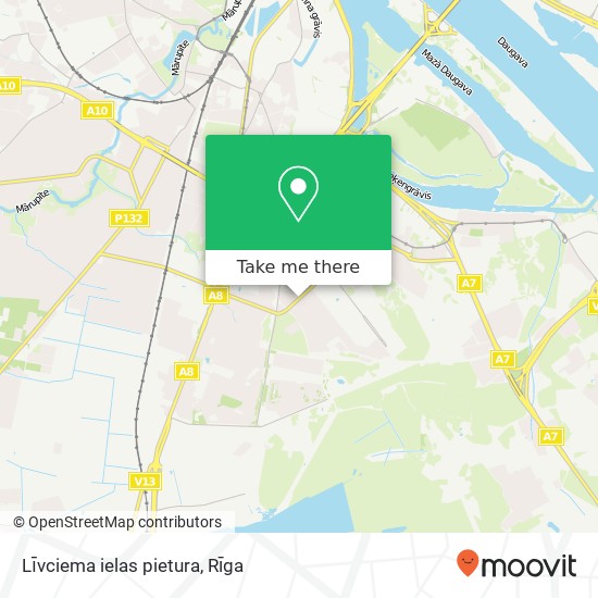 Līvciema ielas pietura map