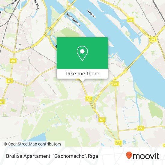 Brālīša Apartamenti "Gachomacho" map