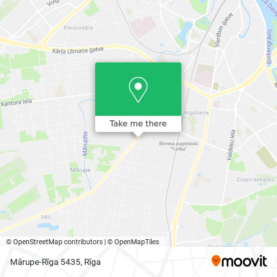 Mārupe-Rīga 5435 map