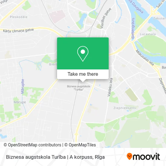 Biznesa augstskola Turība | A korpuss map