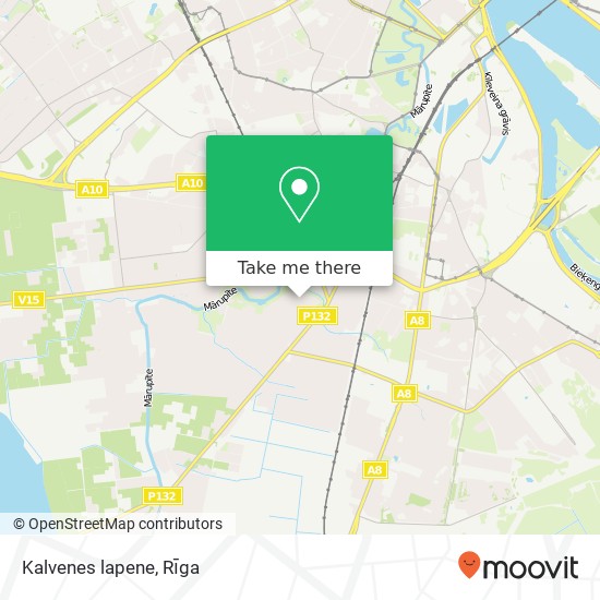 Kalvenes lapene map