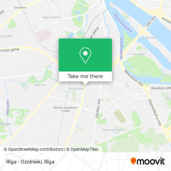Rīga - Ozolnieki map