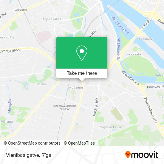 Карта Vienības gatve