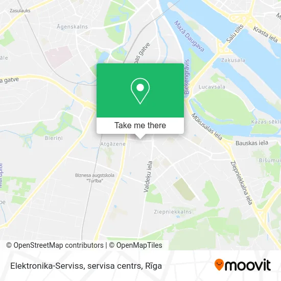 Карта Elektronika-Serviss, servisa centrs