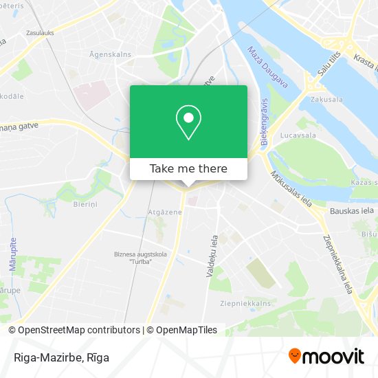 Riga-Mazirbe map