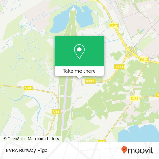 EVRA Runway map