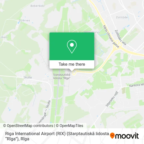 Riga International Airport (RIX) (Starptautiskā lidosta “Rīga”) map