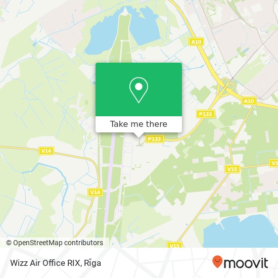 Wizz Air Office RIX map