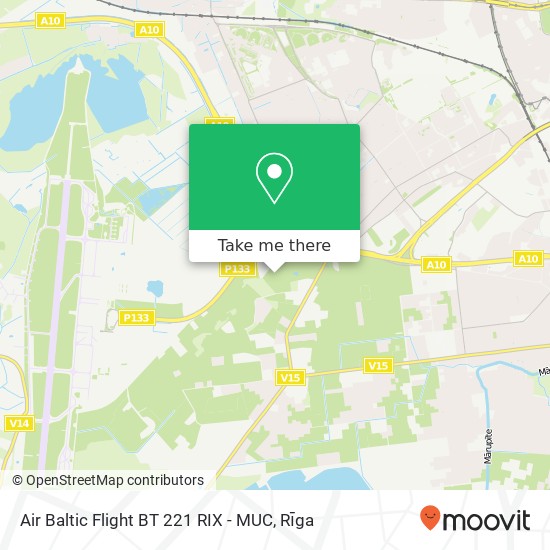 Air Baltic Flight BT 221 RIX - MUC map