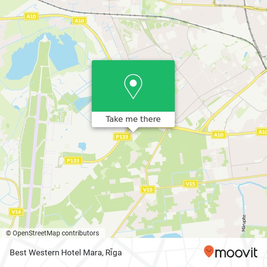 Best Western Hotel Mara map