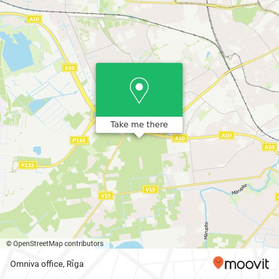 Карта Omniva office