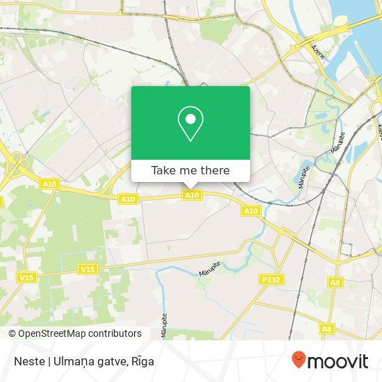 Карта Neste | Ulmaņa gatve