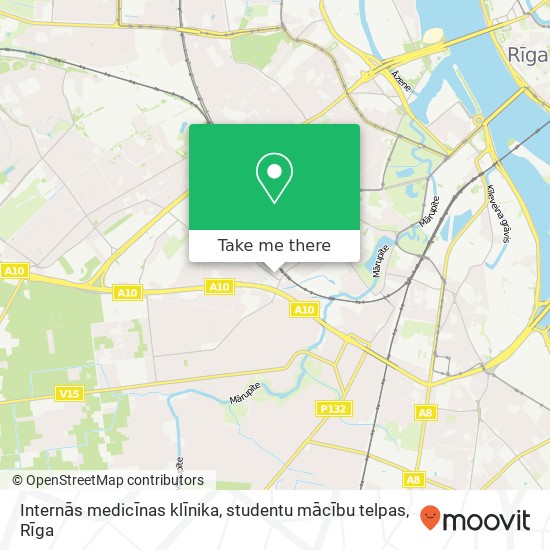 Internās medicīnas klīnika, studentu mācību telpas map