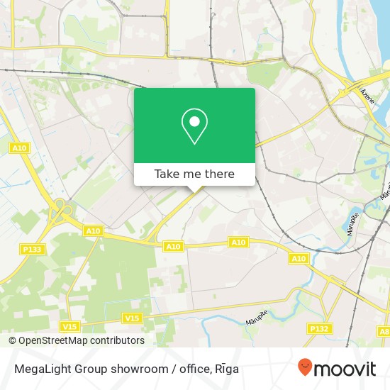 MegaLight Group showroom / office map