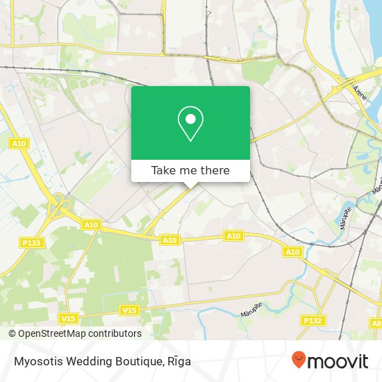 Myosotis Wedding Boutique map