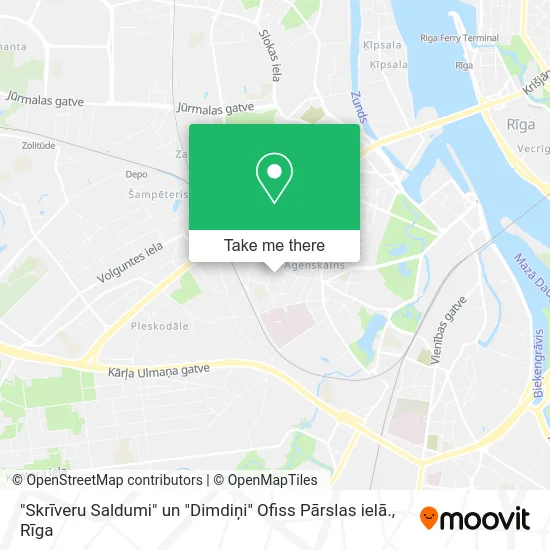 "Skrīveru Saldumi" un "Dimdiņi" Ofiss Pārslas ielā. map