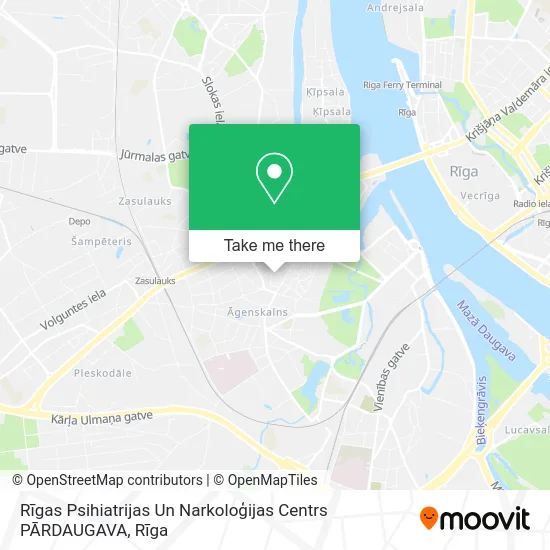 Карта Rīgas Psihiatrijas Un Narkoloģijas Centrs PĀRDAUGAVA