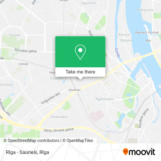 Rīga - Saurieši map