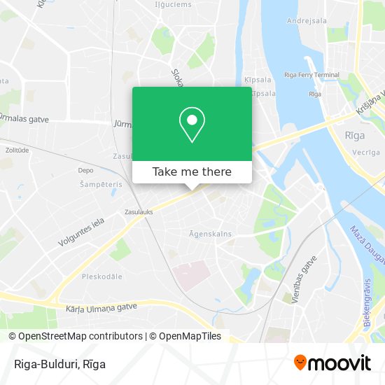 Riga-Bulduri map