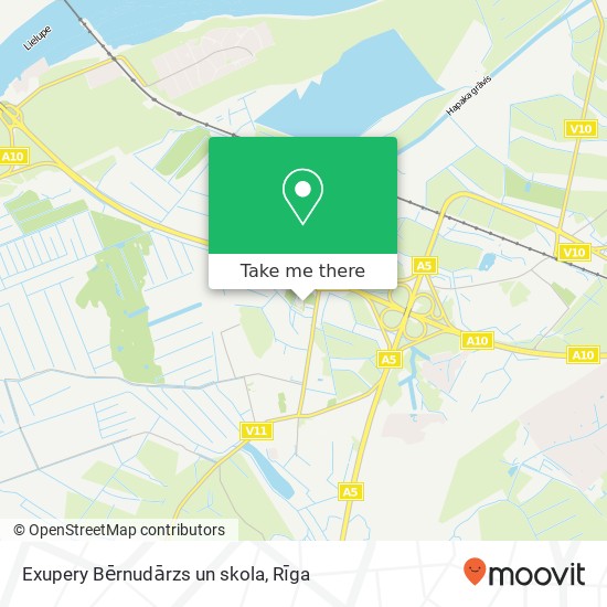 Exupery Bērnudārzs un skola map