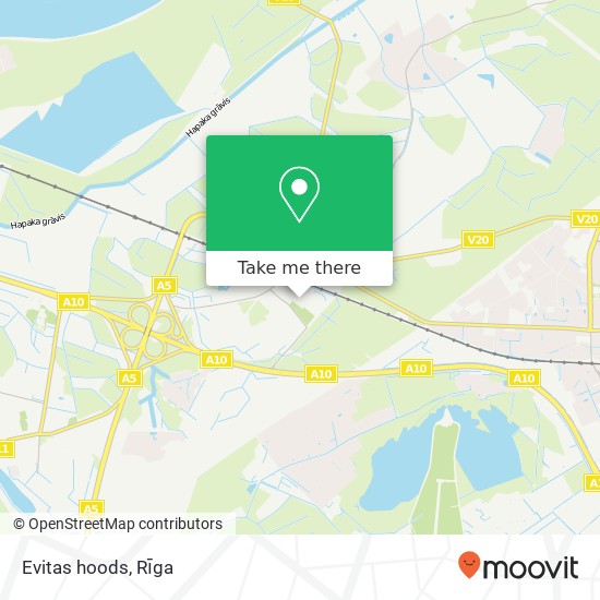 Evitas hoods map