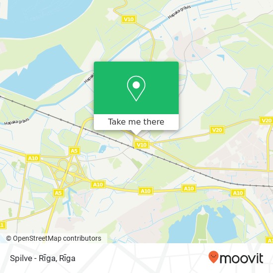 Spilve - Rīga map