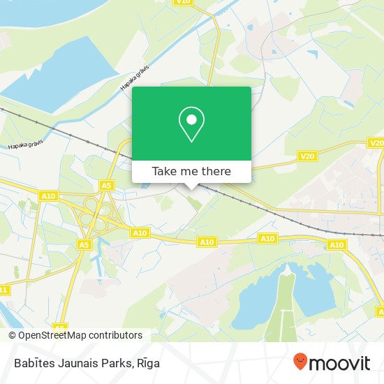 Babītes Jaunais Parks map