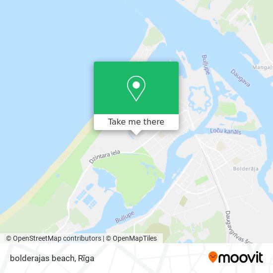 bolderajas beach map