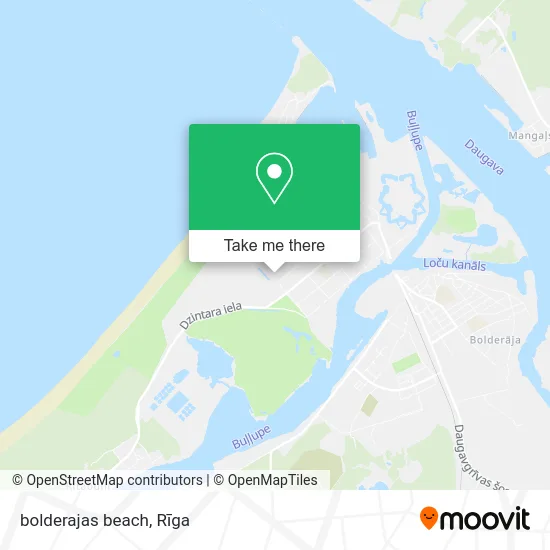 Карта bolderajas beach