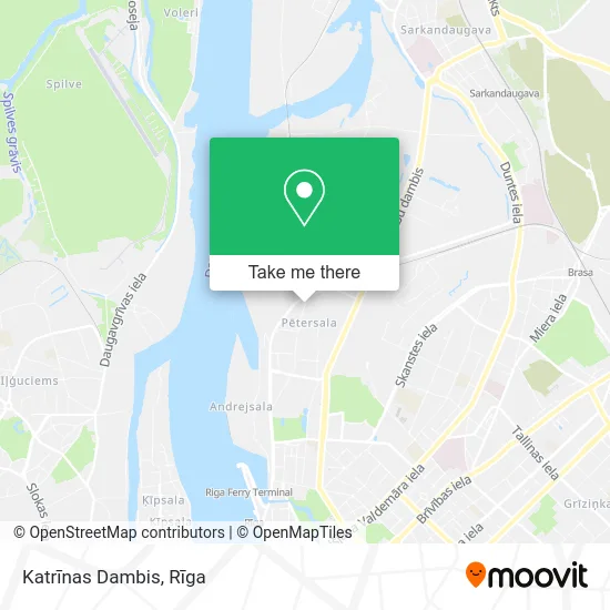 Katrīnas Dambis map