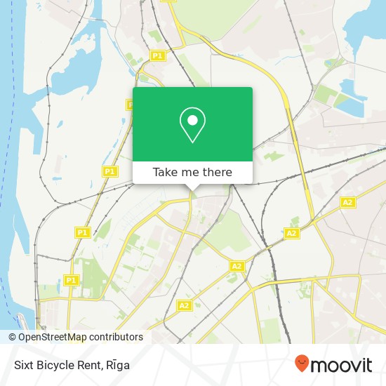 Sixt Bicycle Rent map