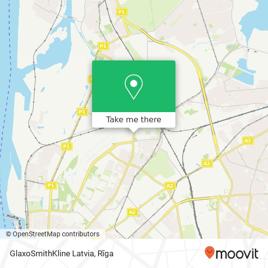 GlaxoSmithKline Latvia map