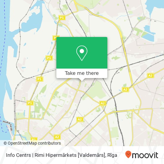 Info Centrs | Rimi Hipermārkets [Valdemārs] map
