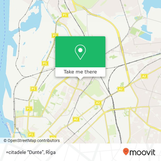 =citadele “Dunte” map