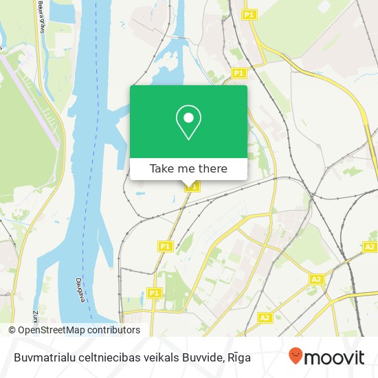 Buvmatrialu celtniecibas veikals Buvvide map