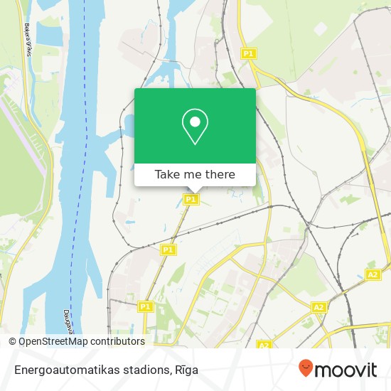 Карта Energoautomatikas stadions