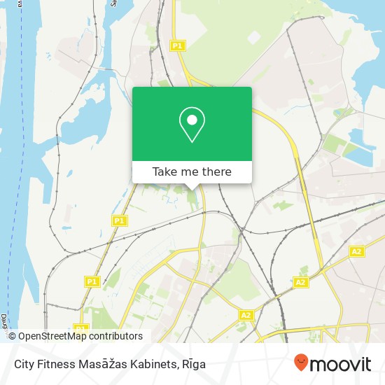 City Fitness Masāžas Kabinets map