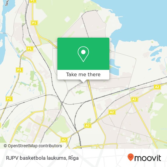 Карта RJPV basketbola laukums