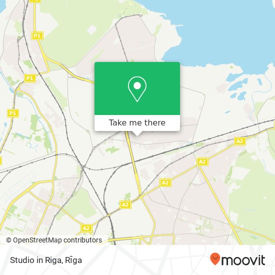 Studio in Riga map