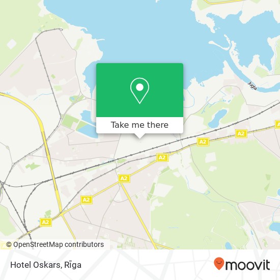 Hotel Oskars map